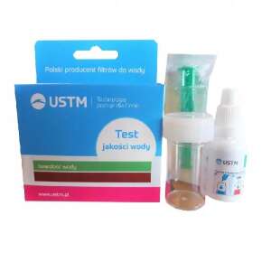 USTM víz keménység teszt készlet, tartalmaz egy üveg teszt oldatot, egy kémcsövet és egy fecskendőt - USTM