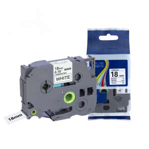 Brother TZe-241 18mm black on white laminated label tape - Brother