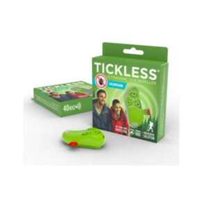 Tickless Ultrahangos kullancs- és bolhariasztó embereknek, zöld készülék csomagolással - TickLess