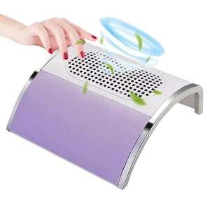 Műkörmös porelszívó két ventilátorral, lila, manikűrhöz és pedikűrhöz - Körömápolás