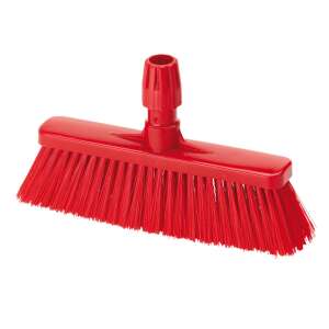 Igeax Hygiene Short Broom 0.3 mm Red, a red short broom for general cleaning - Partvis head