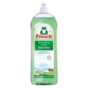 Płyn do mycia naczyń Frosch Aloe Vera, 750 ml, ekologiczny, pielęgnujący skórę, moc czyszczenia - Płyn do ręcznego mycia naczyń