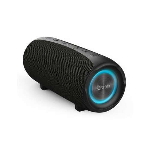 Crater 30W Bluetooth hangszóró, fekete, vízálló, hordozható, power bank funkcióval