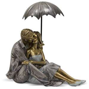 Egy pár egy esernyő - romantikus szobor - 18 cm 54535905 