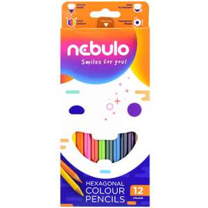 Nebuló hatszögletű színesceruza készlet - 12 darabos 54536129 