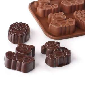 Banquet Culinaria szilikon csokiforma - állatok, elkészült csokoládé bonbonokkal - Banquet