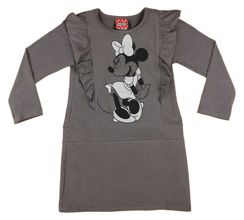 Disney hosszú ujjú Kislány ruha - Minnie Mouse #szürke 31173822