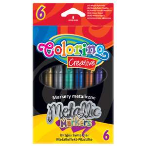 Markere metalice Colorino Creative, set de 6, markere metalice pentru desenat și colorat - Pixuri