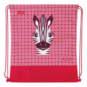Herlitz Cute Animals piros zebrás tornazsák - Tornazsák