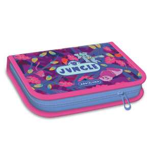 Dzsungel állatos tolltartó cipzárral, rózsaszín és lila, Ars Una - Ars Una Tolltartó