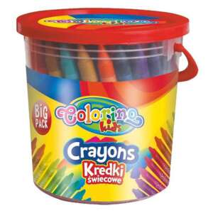 Colorino Kids Zsírkréta 64 darabos, nagy vödör zsírkréta gyerekeknek, színező eszközök - Rajzeszköz