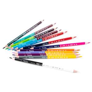 Colorino Disney Pókember 24 Színű Kétvégű Színes Ceruzák Fehér Háttéren - Színes ceruza