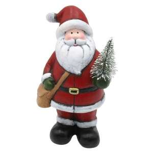 Kerámia Mikulás figura karácsonyfával, 20x11 cm - Nonbrand Karácsonyi dekoráció