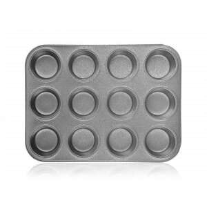 Banquet gránit 12 adagos muffin forma, tapadásmentes, szürke - Banquet