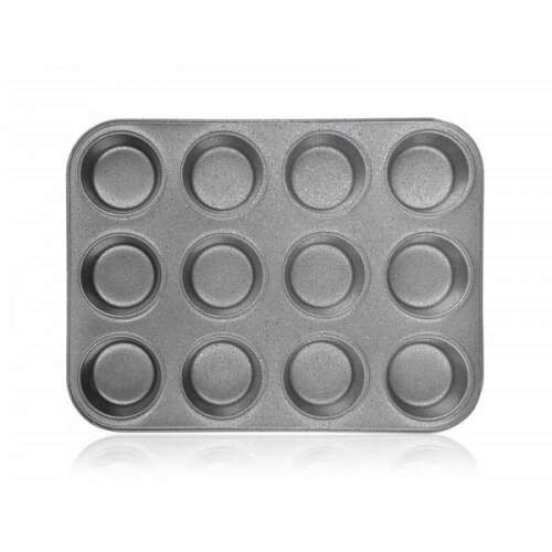 Banquet gránit 12 adagos muffin forma, tapadásmentes, szürke