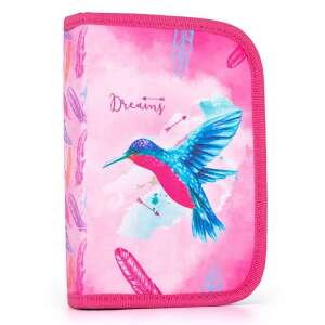 Dreams Kolibri tolltartó kolibri mintával, rózsaszín, két klapnis, OXY BAG - Oxybag