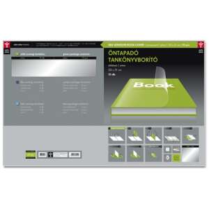 Öntapadós tankönyvborító, átlátszó, 10 darabos csomag, 50 x 31 cm, tankönyvekhez és füzetekhez, tiszta, sima, könyvborító, védő, tartós, újrafelhasználható, könnyen felvihető, nem hagy nyomot - Ars Una