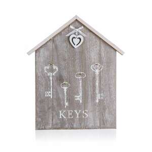 KEYS fali kulcstartó szív dekorral - fa 54546520 