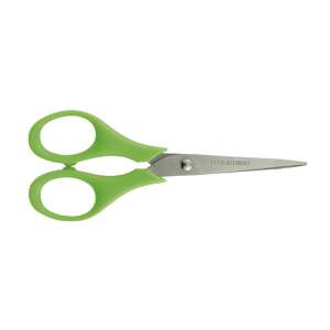 Zöld műanyag markolatú iskolai olló, Süni márka - ICO