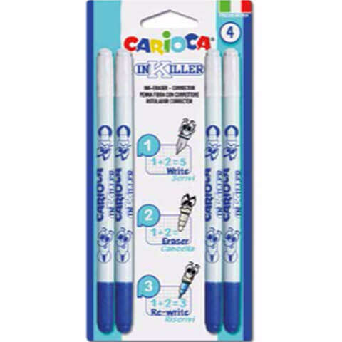 Carioca InKiller radírozható toll szett - 4 darabos