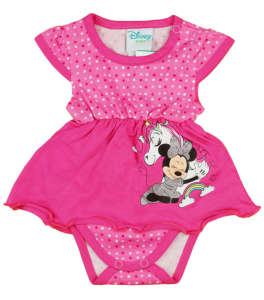 Disney hosszú ujjú szoknyás Body- Minnie és unikornis