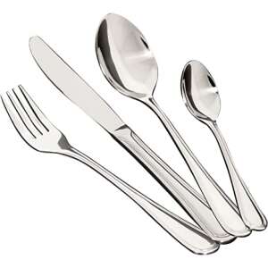 Magefesa Sevilla stainless steel cutlery set, 24 pieces, silver plated - Cutlery Set