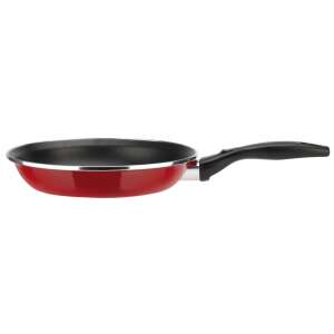 Magefesa-Maison red frying pan with black handle, 28 cm, side view - Magefesa
