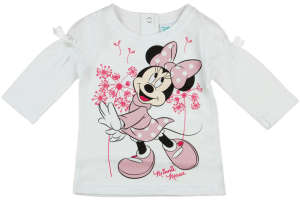 Disney Minnie hosszú ujjú póló (méret: 74-104) *isk 31175150 Gyerek hosszú ujjú pólók - Fehér