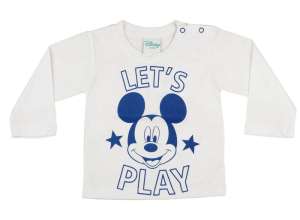 Disney Mickey hosszú ujjú póló - 68-as méret 31175166 Gyerek hosszú ujjú póló - Fehér