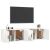Modern Falra Szerelhető TV Szekrény Szett - Fehér - 160cm 95711072