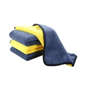 Envisage Super Absorbant Țesătură din Microfibră, calitate extra, pentru ștergerea mașinii sau a suprafețelor din sticlă, 30x30cm, albastru / galben - Lavete din microfibre