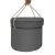 Kruzzel gray toy storage basket with rope handles