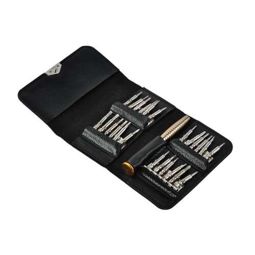25 in 1 Precision Screwdriver Set with Leather Case
