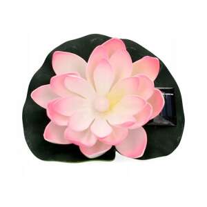 Lampă solară cu floare de lotus roz pentru decorarea iazului sau a grădinii - Nonbrand Lanternă solară