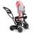 ECOTOYS rosa 360° drehbarer Sitz Kinderdreirad mit Schiebegriff, Sonnenschutz, Pedalen, Fußstützen, Hupe und Ablagekorb