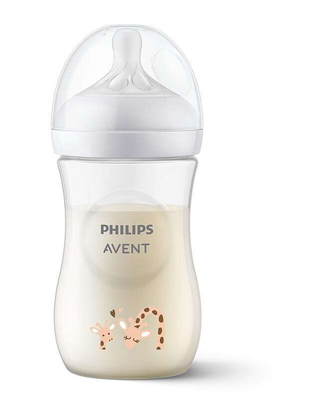 E-shop Fľaša Avent Natural 260 ml (1 h+) - Žirafa