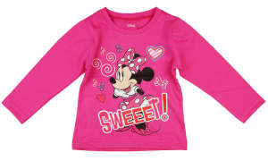 Disney Minnie csillámos hosszú ujjú kislány póló - 116-os méret 31176581 Gyerek hosszú ujjú pólók - Rózsaszín
