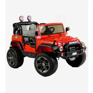 SZOMIK Elektromos Jeep Távirányítóval Leddel CAR-JL-4- piros  54630009 Elektromos járművek - Elektromos terepjáró