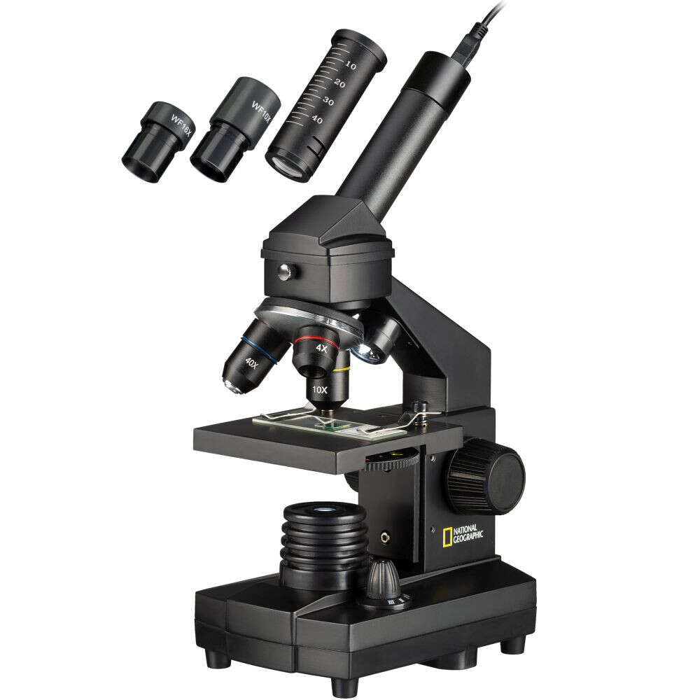 Bresser national geographic mikroszkóp szett 40x-1024x-os nagyítással