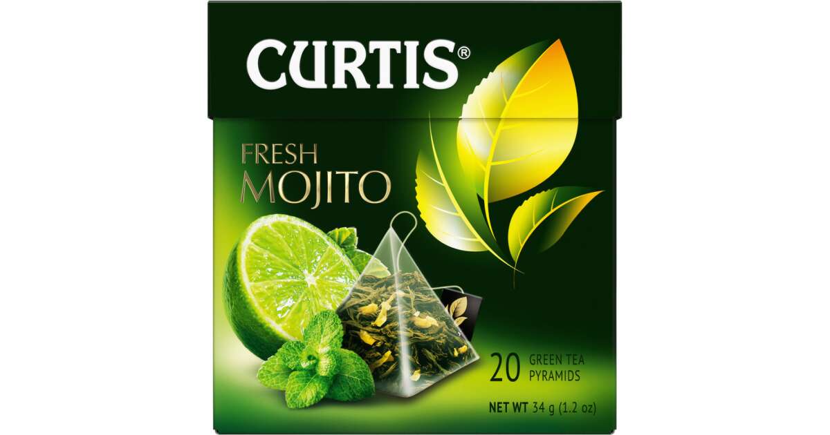 Curtis Friss Mojito zes tett z ld tea piramis filterben 20x1