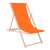 Springos orange wooden folding deck chair