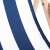 Dechland Holz Liegestuhl - Gestreift #blau-weiß 54644683