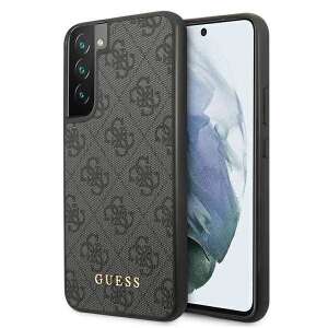 Husă Guess 4G pentru Samsung Galaxy S22, neagră cu logo auriu - Guess Huse telefon