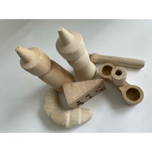 Natúr Fa fa reggeli játékszett játék ketchup-pal, majonézzel, sajttal és croissant-nal - Játék élelmiszer