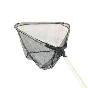 OREEL teleszkópos merítő háló háromszög alakú fejjel, 55x55cm, 170cm hosszú - Teleszkópos merítő