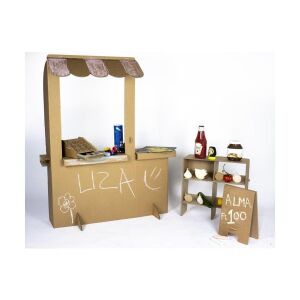 Karton Játékbolt - Színezhető - Kreatív Játék