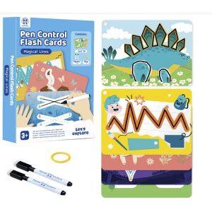 Vonalvezető   - Varázslatos vonalak (Pen Control Flash Cards - Magical Lines - Panda Juniors)