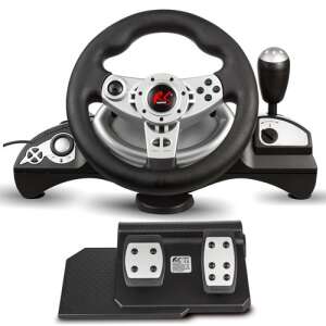 NanoRS racing wheel with pedals for PS4, PS3, Xbox One, Xbox 360, PC, Switch and Android - Gaming Steering Wheel