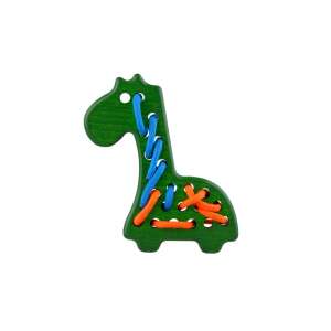 Zsiráf fűzős fajáték, zöld 54650720 Fejlesztő játékok ovisoknak - Finommotorika fejlesztés