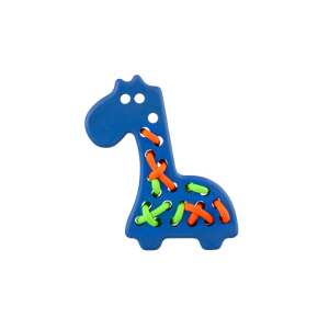 Zsiráf fűzős fajáték, kék 54651147 Fejlesztő játékok ovisoknak - Finommotorika fejlesztés